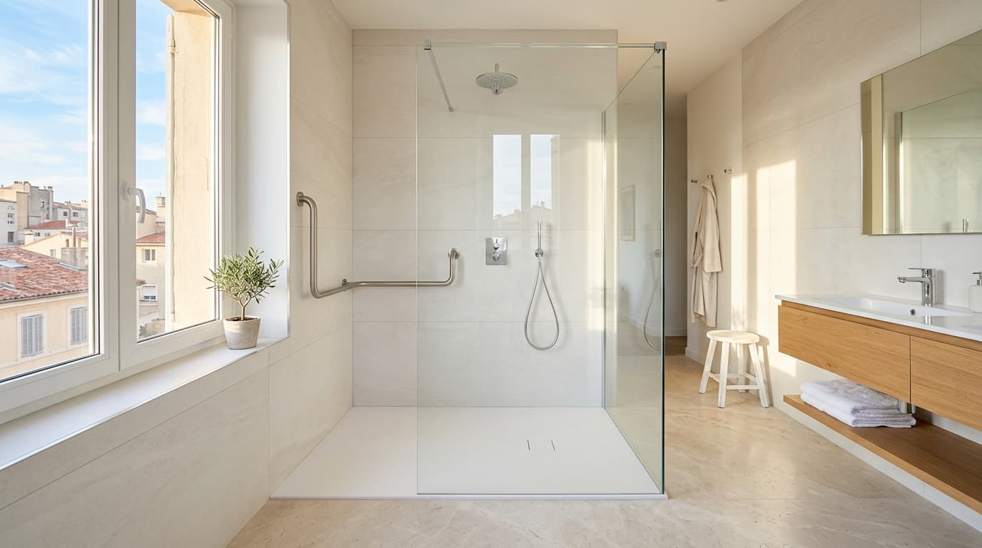 Douche senior Marseille : prix, aides et pose 2026