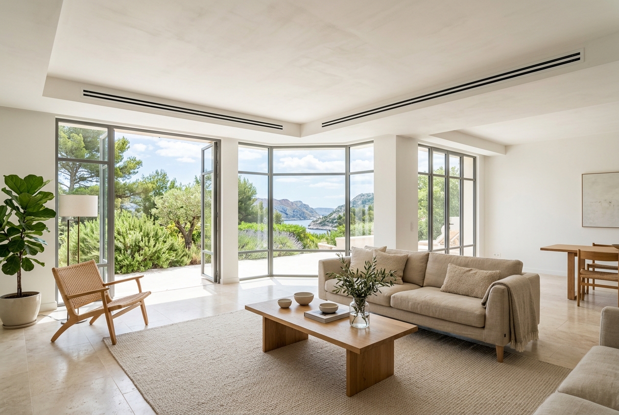 Climatisation gainable dans une villa du 9e près des Calanques à Marseille