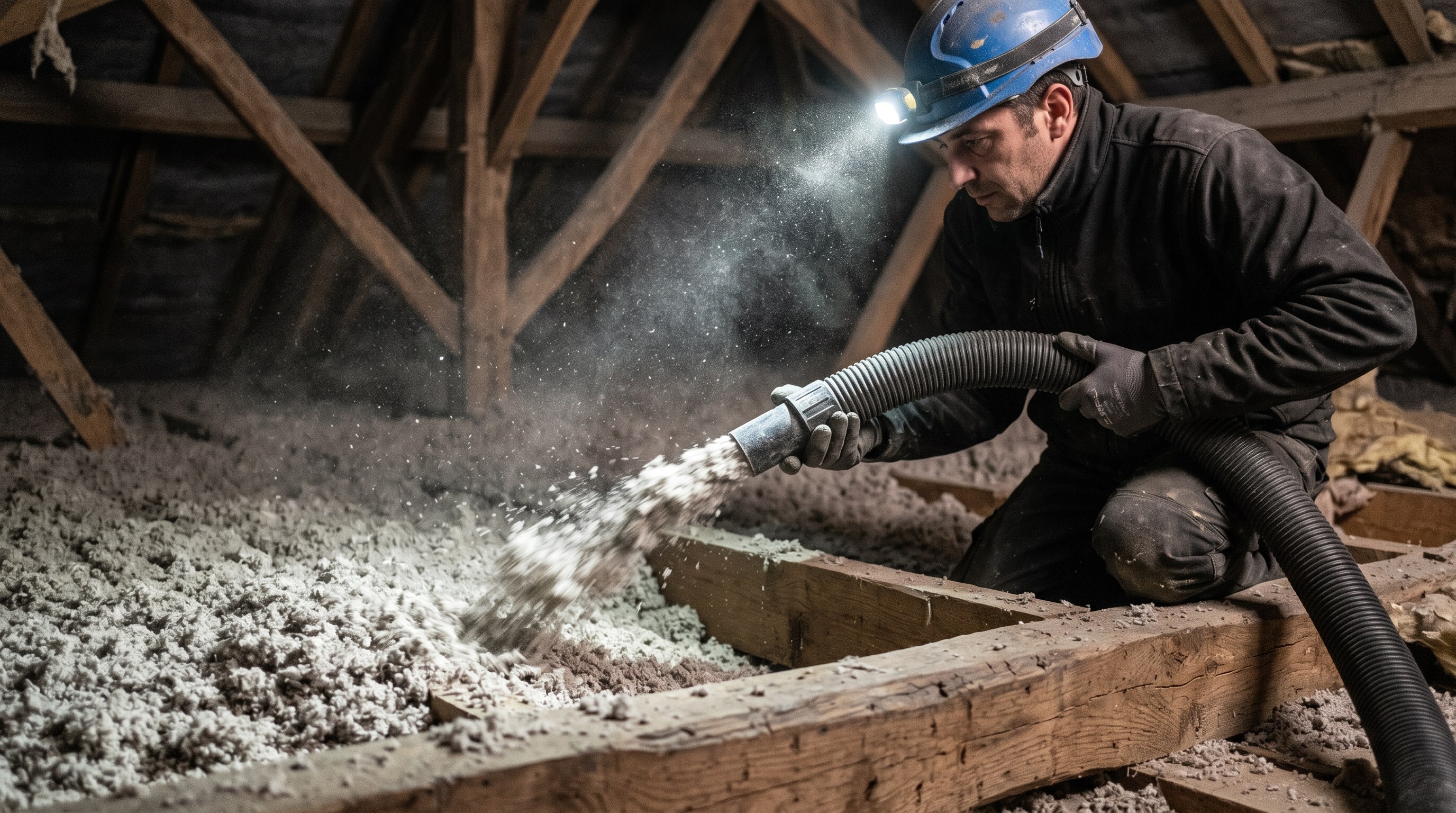 Isolation combles perdus par soufflage de ouate de cellulose biosourcée — Rénov au Carré Marseille